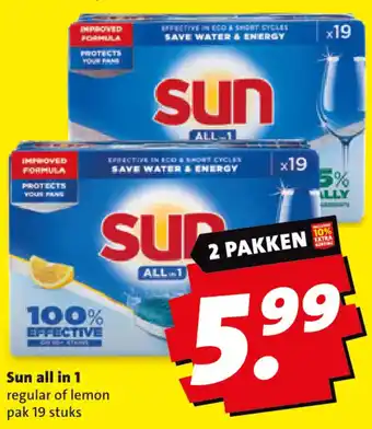 Boni Sun all in 1 aanbieding