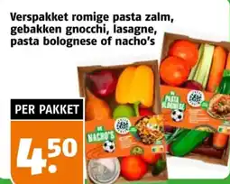 Poiesz Verspakket romige pasta zalm, gebakken gnocchi, lasagne, pasta bolognese of nacho's aanbieding