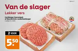 Poiesz Van de slager lekker vers carréburger boerenspek of noordertrots runderhamburger aanbieding