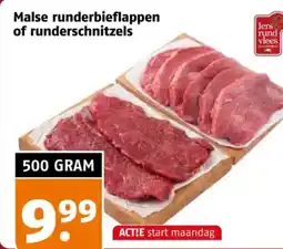 Poiesz Malse runderbieflappen of runderschnitzels aanbieding