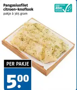 Poiesz Pangasiusfilet citroen knoflook aanbieding