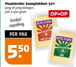 Poiesz Maaslander kaasplakken 50+ aanbieding