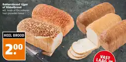Poiesz Bakkersbrood tijger of ribbelbrood aanbieding