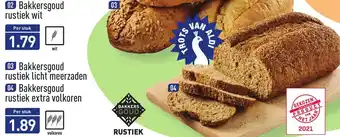 ALDI Bakkersgoud rustiek licht meerzaden of extra volkoren aanbieding