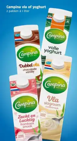 Poiesz Campina vla of yoghurt aanbieding
