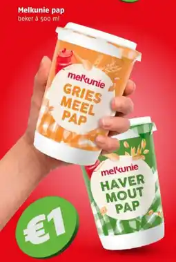 Poiesz Melkunie pap aanbieding