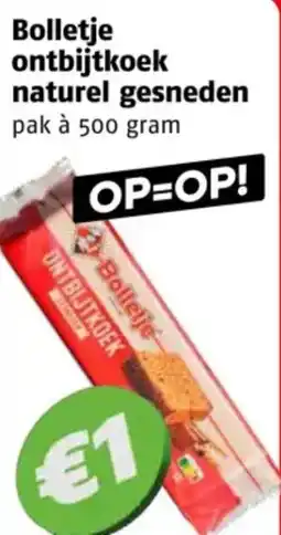 Poiesz Bolletje ontbijtkoek naturel gesneden aanbieding