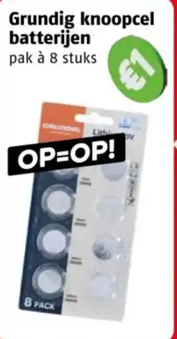 Poiesz Grundig knoopcel batterijen aanbieding