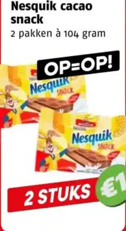 Poiesz Nesquik cacao snack aanbieding