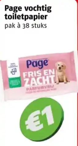 Poiesz Page vochtig toiletpapier aanbieding