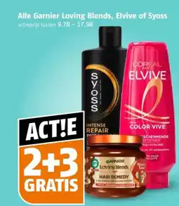 Poiesz Alle garnier loving blends, elvive of syoss aanbieding
