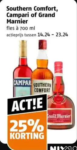 Poiesz Southern comfort , campari of grand marnier aanbieding