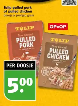 Poiesz Tulip pulled pork of pulled chicken aanbieding