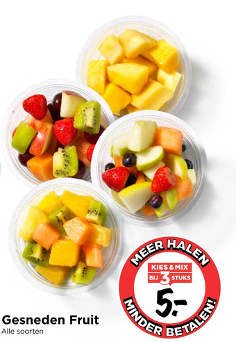 Vomar Voordeelmarkt Gesneden Fruit aanbieding