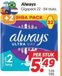 Dekamarkt Always aanbieding
