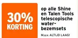 GAMMA op alle Shine en Talen Tools telescopische water- bezemsets aanbieding