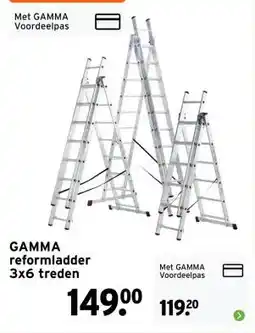 GAMMA GAMMA reformladder 3x6 treden aanbieding