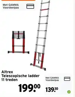 GAMMA Altrex Telescopische ladder aanbieding