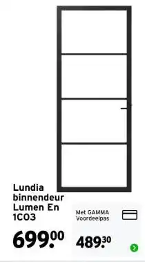 GAMMA Lundia binnendeur Lumen aanbieding