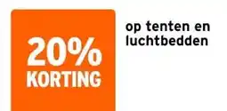 GAMMA op tenten en luchtbedden aanbieding