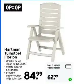 GAMMA Hartman Tuinstoel Florion aanbieding