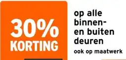 GAMMA op alle binnen- en buiten deuren aanbieding