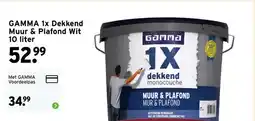GAMMA GAMMA 1x Dekkend Muur & Plafond Wit aanbieding
