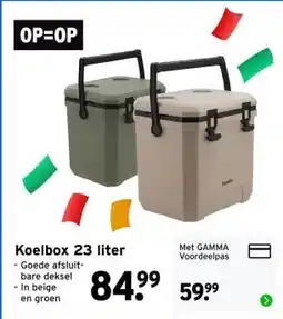 GAMMA Koelbox 23 liter aanbieding