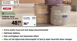 GAMMA GAMMA Style collection 2.5 liter aanbieding