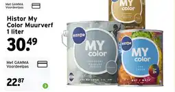 GAMMA Histor My Color Muurverf aanbieding
