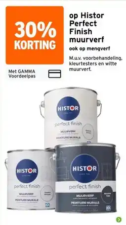 GAMMA op Histor Perfect Finish muurverf aanbieding