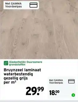 GAMMA Bruynzeel laminaat waterbestendig gezellig grijs aanbieding