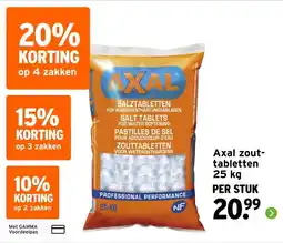 GAMMA Axal zout- tabletten 25 kg aanbieding