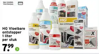 GAMMA HG Vloeibare ontstopper 1 liter aanbieding