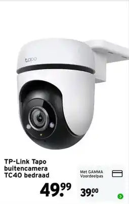 GAMMA TP-Link Tapo buitencamera TC40 bedraad aanbieding