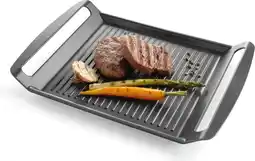 Bol.com HENDI Grillplaat gietaluminium – inductie en oven – 390x260 mm – geribbeld – anti-aanbak aanbieding