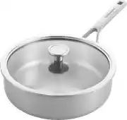 Bol.com KitchenAid Multi-Ply RVS Hapjespan - ø 24cm 3,1L - met glazen deksel - inductie - PFAS-vrij aanbieding