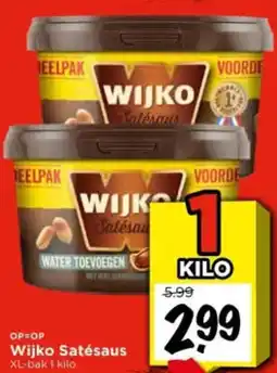 Vomar Voordeelmarkt Wijko Satésaus aanbieding