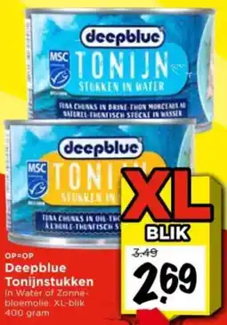 Vomar Voordeelmarkt Deepblue Tonijnstukken aanbieding
