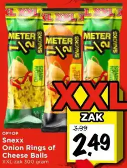 Vomar Voordeelmarkt Snexx Onion Rings of Cheese Balls aanbieding