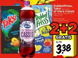 Vomar Voordeelmarkt Dubbelfrisss, Taksi of Hero Cassis aanbieding