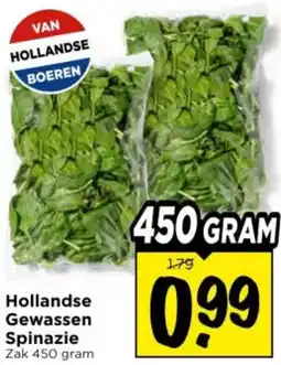 Vomar Voordeelmarkt Hollandse Gewassen Spinazie aanbieding