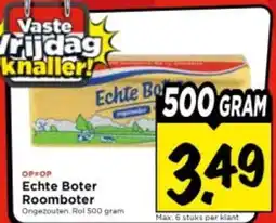 Vomar Voordeelmarkt Echte Boter Roomboter aanbieding