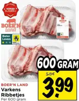Vomar Voordeelmarkt Varkens Ribbetjes aanbieding