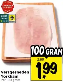 Vomar Voordeelmarkt Versgesneden Yorkham aanbieding