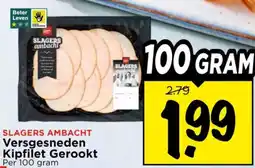 Vomar Voordeelmarkt Versgesneden Kipfilet Gerookt aanbieding