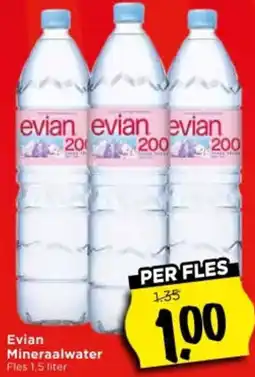 Vomar Voordeelmarkt Evian Mineraalwater aanbieding