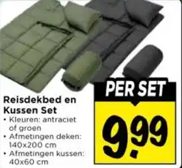 Vomar Voordeelmarkt Reisdekbed en Kussen Set aanbieding