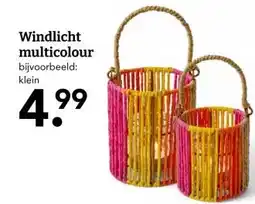 Blokker Windlicht multicolour aanbieding