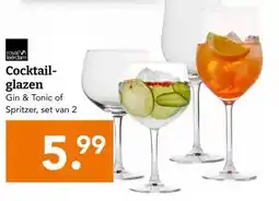 Blokker Cocktail- glazen aanbieding